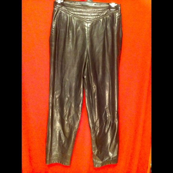 🔥PRICE DROP🔥 VINTAGE DANIER LEATHER PANTS - Picture 1 of 6